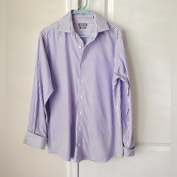 Kenneth Cole Reaction Men's Long Sleeve Button Down Dress Shirt 15 (32-33) Prep - Picture 1 of 7